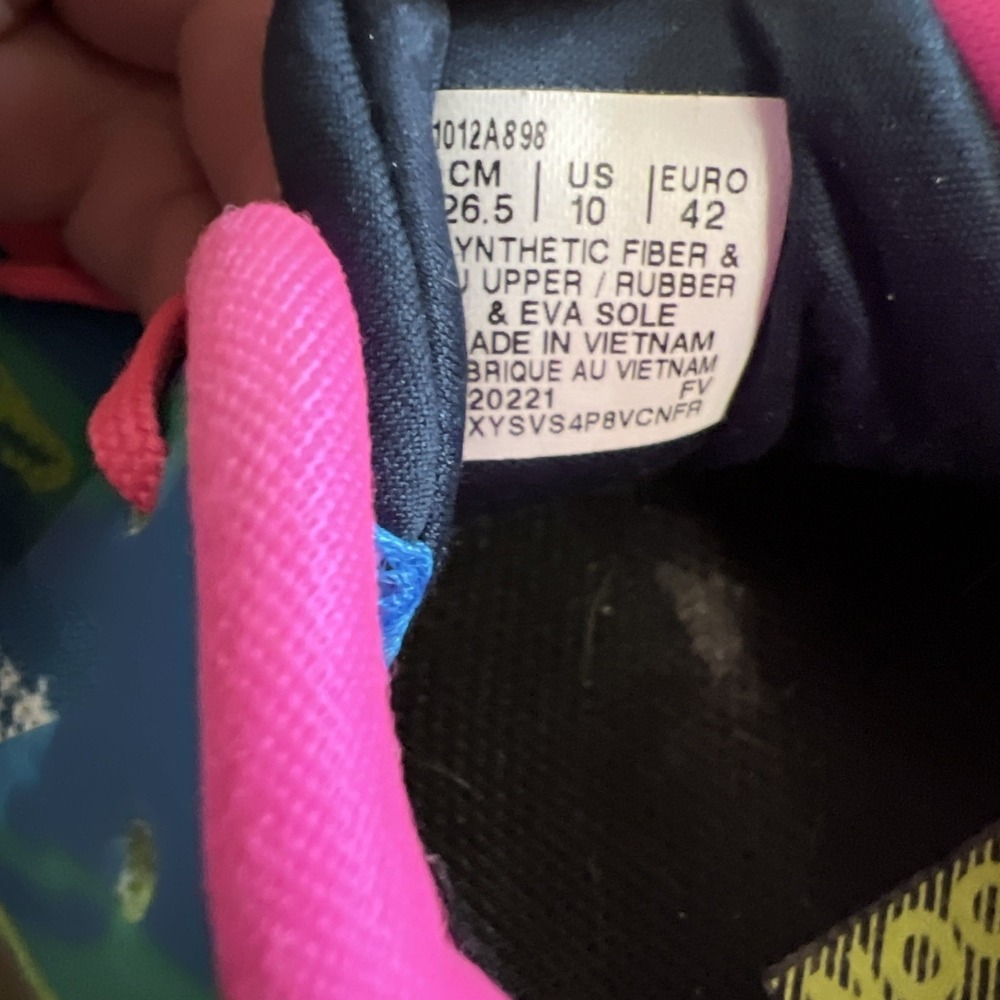ASICS Noosa Tri 13 Women's Running Shoe Size 10 Bright Colorful Pink Blue Green - Picture 9 of 11